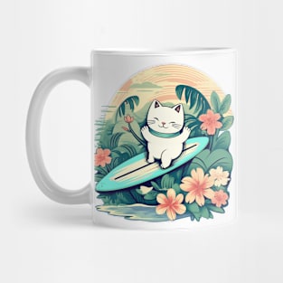 Lucky Cat Surf Paradise Mug